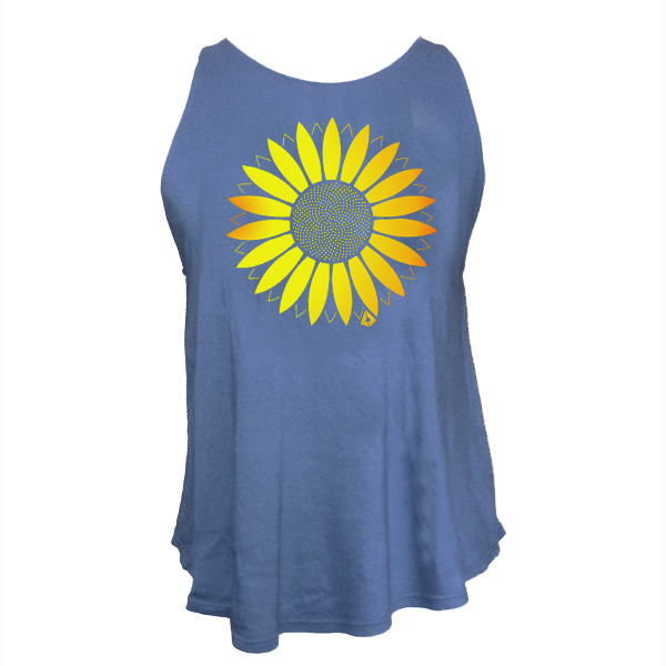 Sunflower Tank – Hooked Productions & Live the Life you Love Clothing