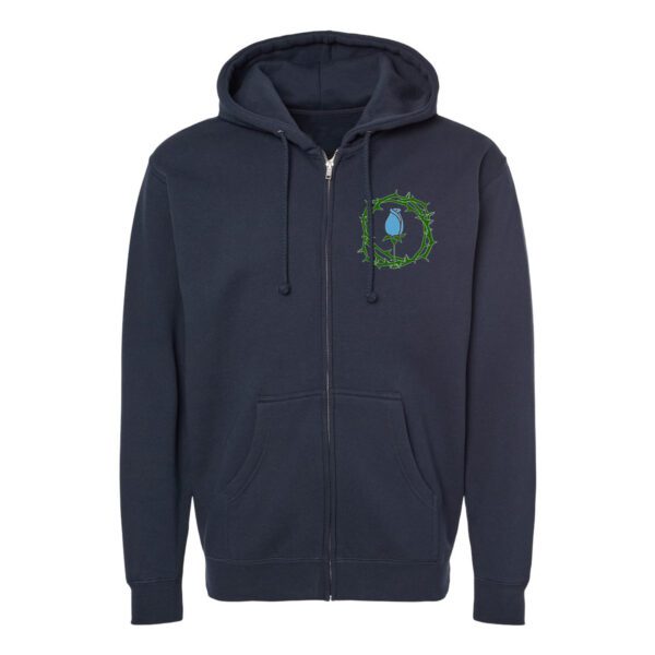 All good things zip up hoody front navy