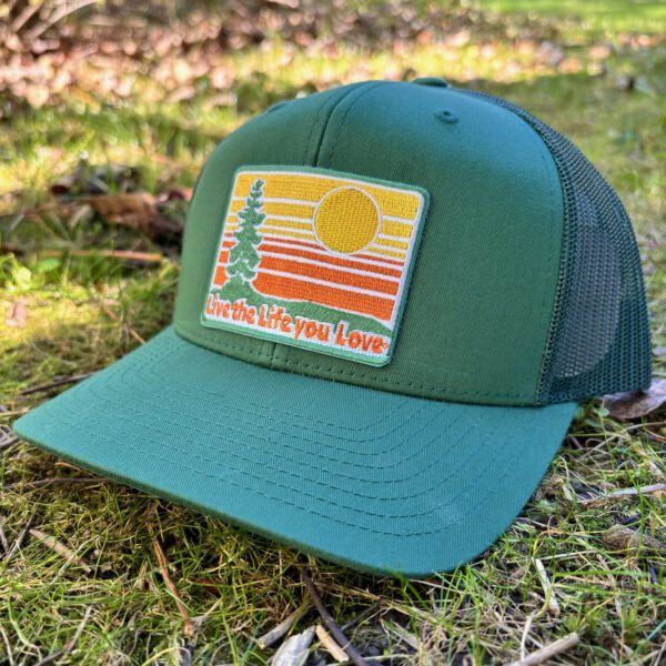 Live the life you love® Pacific SUn Trucker hat in fall colors