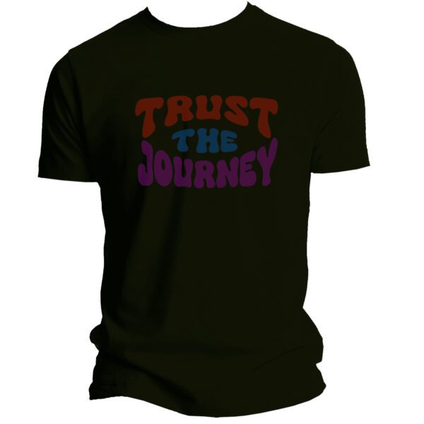 Trust the Journey modal blend tee in black