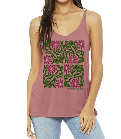 Flower Stamp Flowy Tank - Image 2