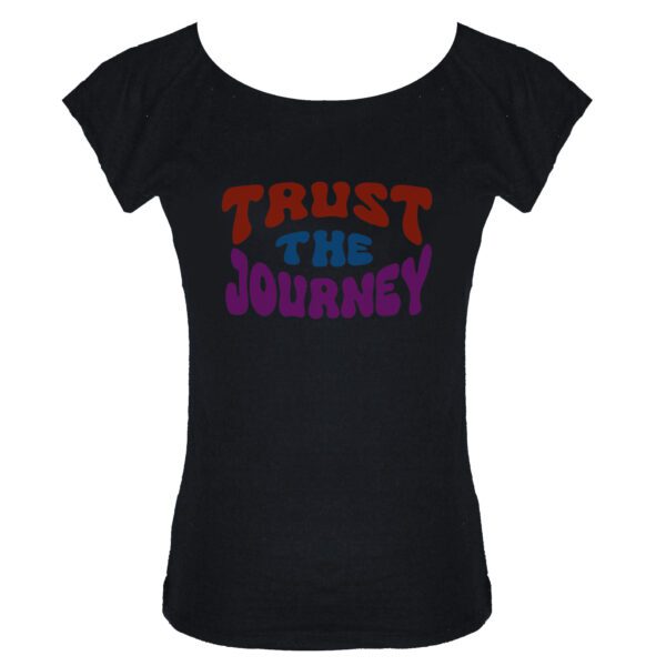 Trust the journey bamboo t-shirt from Hooked Productions