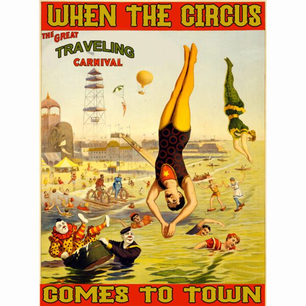 When the Circus Comes to Town Sticker