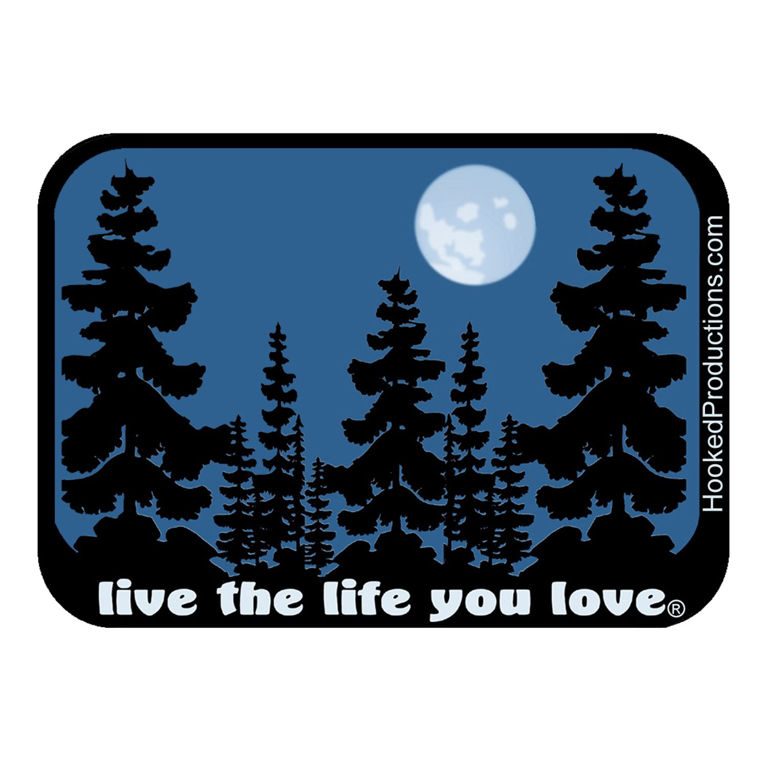 Live the Life you Love Moon sticker