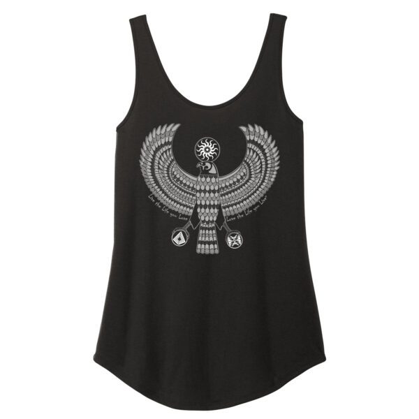 Falcon ladies tank Black based on Ra, the Egyptian sun god